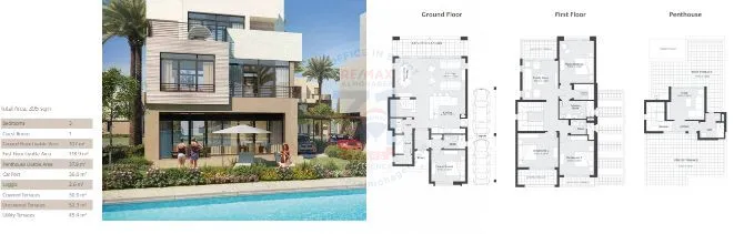 Villa for sale with large terrace
