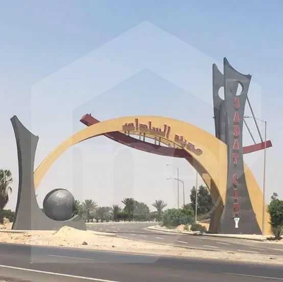 🔹 An investment opportunity in agricultural land in Sadat City, directly on an asphalt road in the heart of green belt. 🔹
