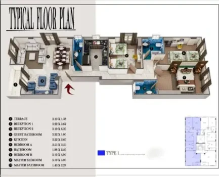 160sqm apartment for sale in North House
