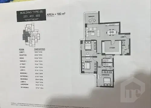 160 SQM Unfinished Apartment for Sale | Serrano – New Capital