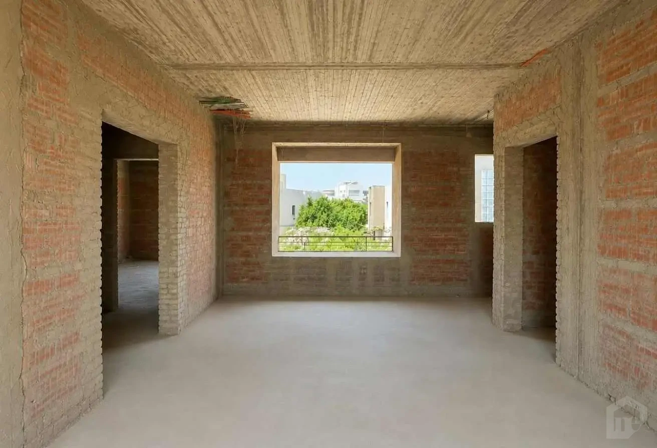 Panoramic View from Semi-Finished Living Room Overlooking the Garden