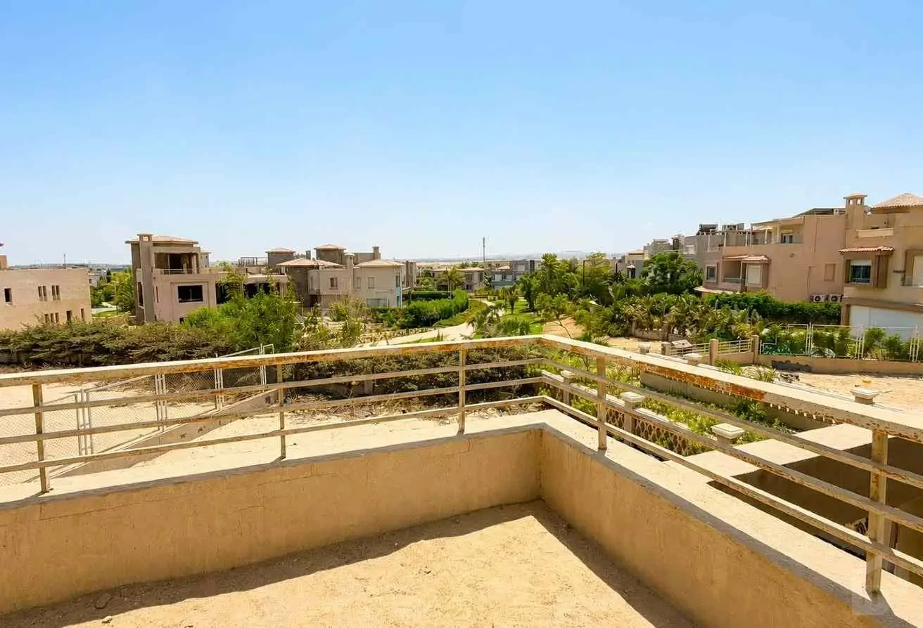 Another Exterior Shot of the Villa Showing Large Garden from Above