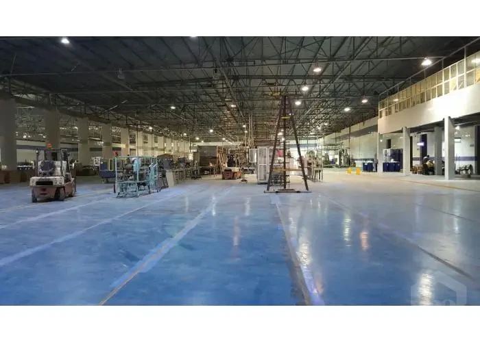 Factory with machinery included