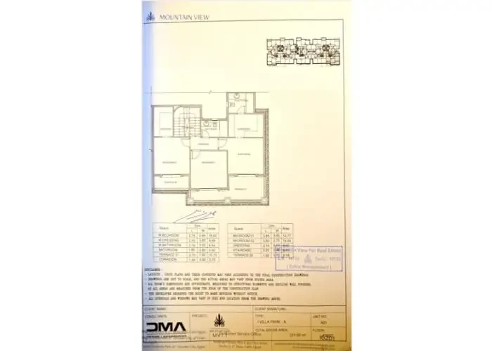 أي فيلا 255 متر للبيع في ماونتن فيو 1.1