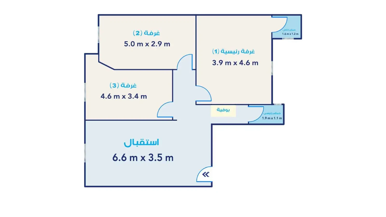 Licensed clinic for sale, El-Mansheya - El-Sabaa Banat Street
