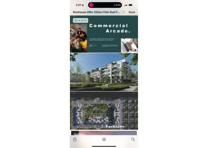 بنتهاوس للبيع في تريو جاردن