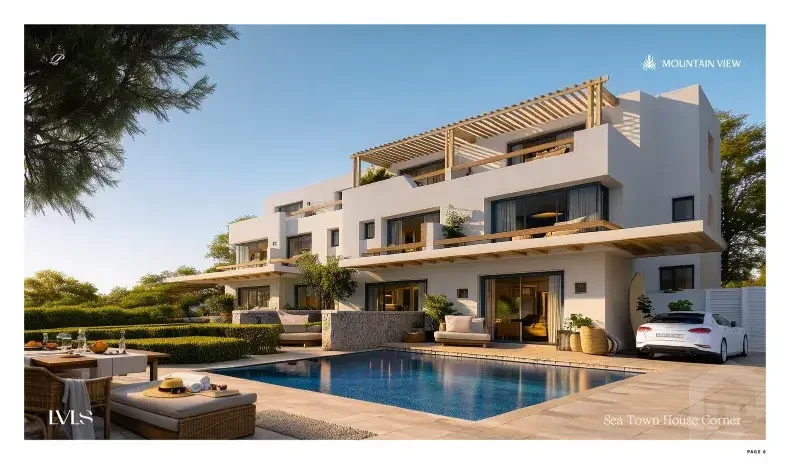 Sea Town House Corner 185 SQM for Sale in Mountain View LVLS with 6-Year Payment Plan