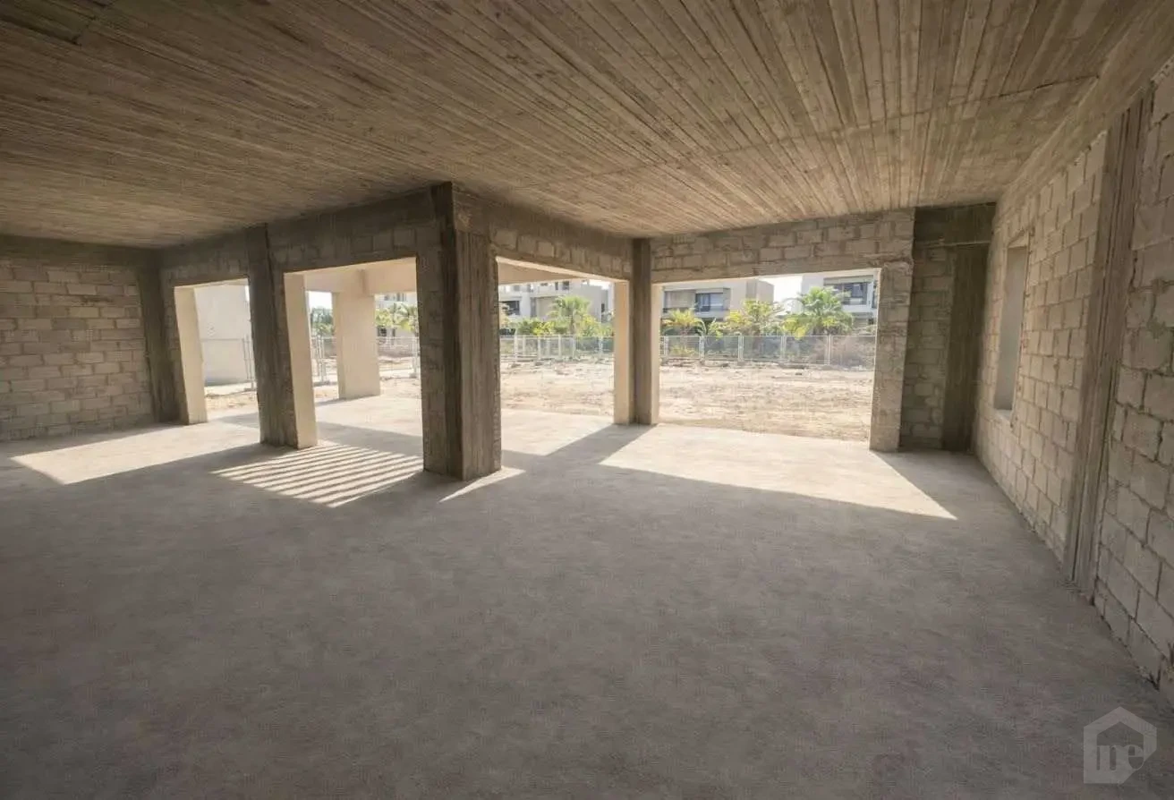 Another Angle of the Interior Unit Space Under Construction Showing Beams and Structural Elements