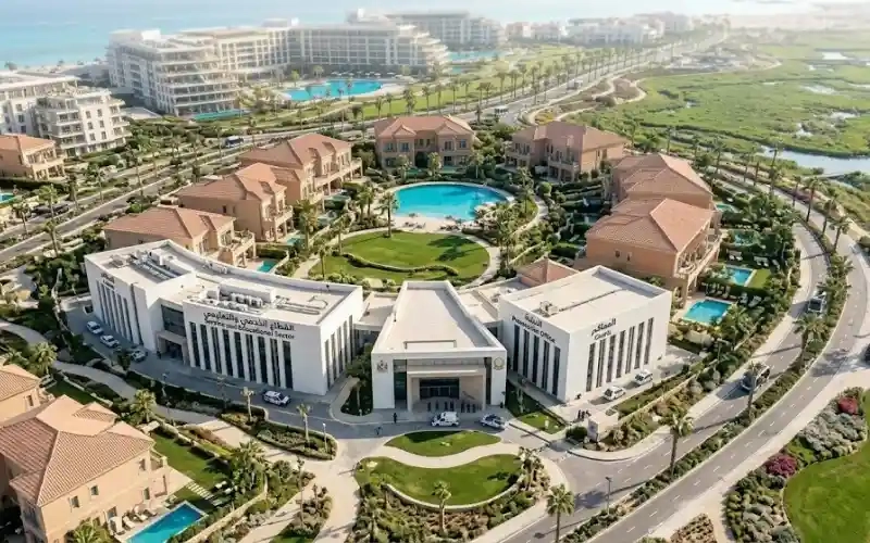 المجمع الخدمي والحكومي بمشروع علم الروم، مرافق متكاملة تضمن تشغيل المدينة طوال العام.