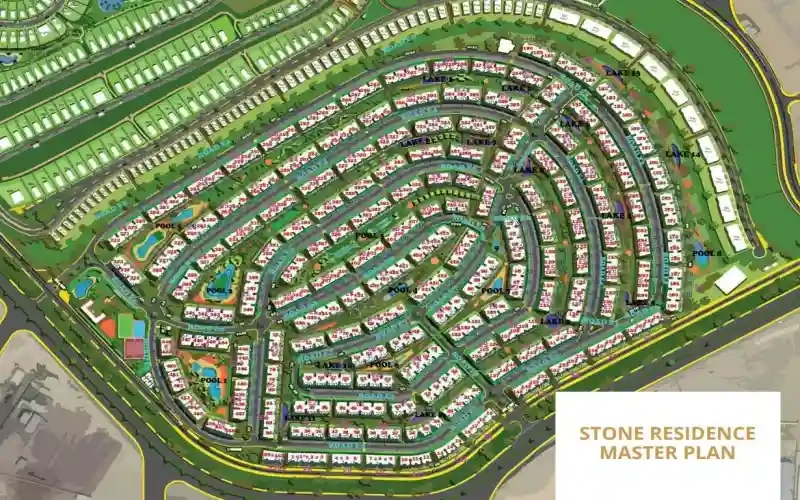 ماستر بلان وتصميم  كمبوند ستون ريزيدنس التجمع الخامس