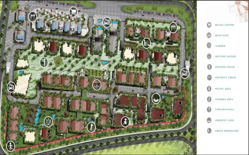 تفاصيل ماستر بلان كمبوند بارك لين العاصمة الادارية 