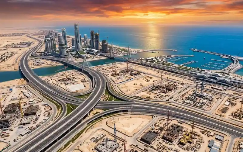 New coastal city development project on the Mediterranean in Egypt