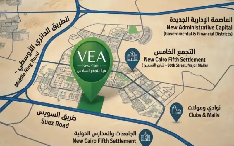 موقع مشروع فيا التجمع السادس