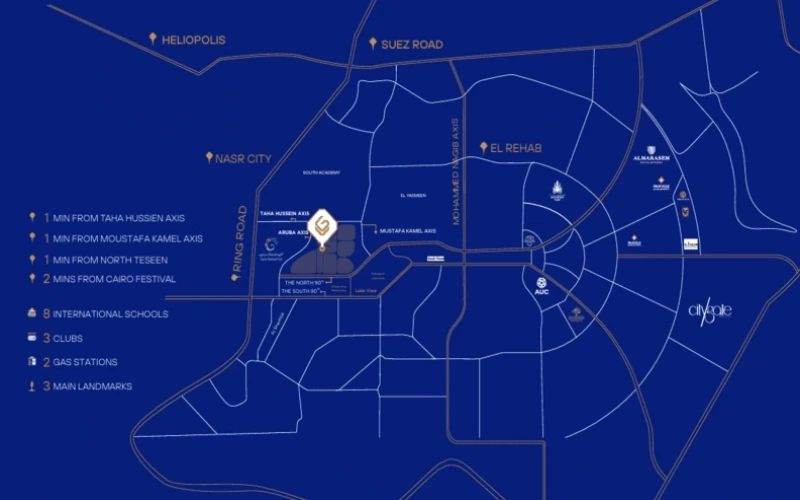 موقع توجذر القاهرة الجديدة