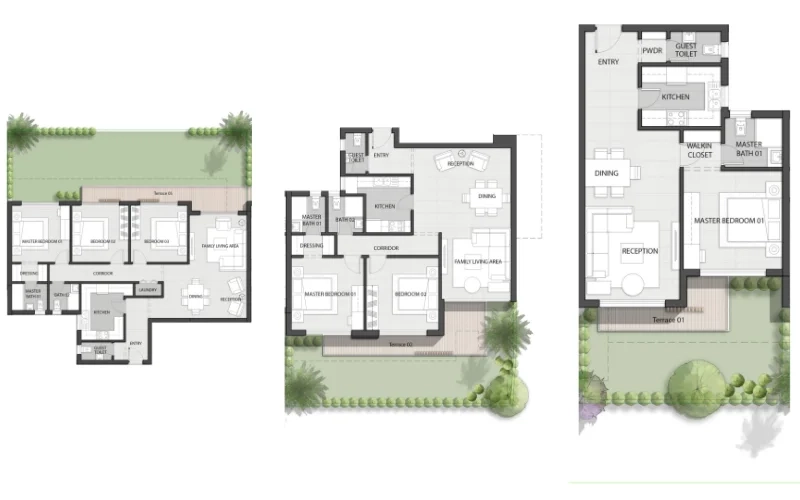 تصميم الوحدات السكنية لمشروع o nine